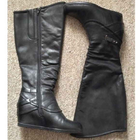 Baretraps Women's Knee High Extra Wide Calf Boots Sz 9 - Picture 9 of 12